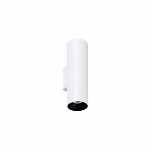 Faro Barcelona Stan-Style Up and Down White Aluminium Wall Light with 2x GU10 LED Holders