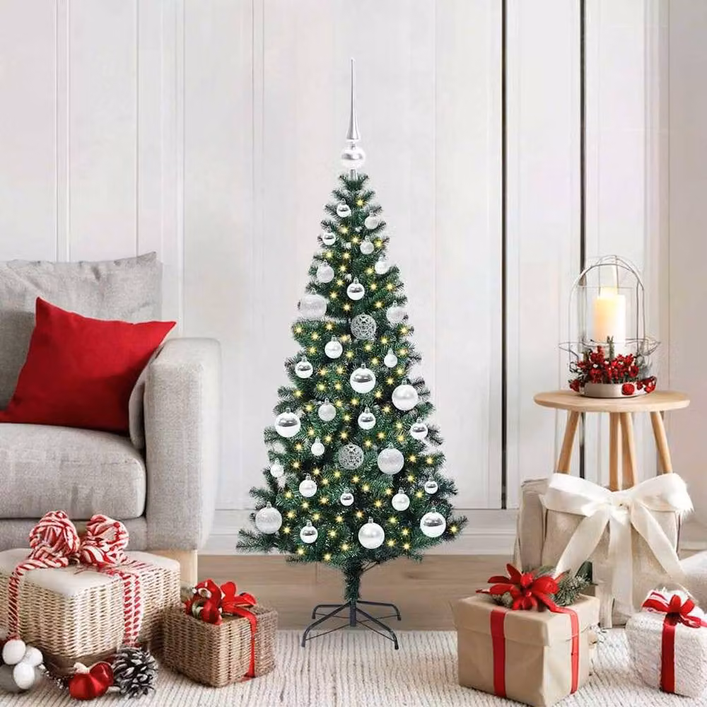 Berkfield Home Elegant Pre-lit Artificial Christmas Tree, Green, Height: 120 cm – 2