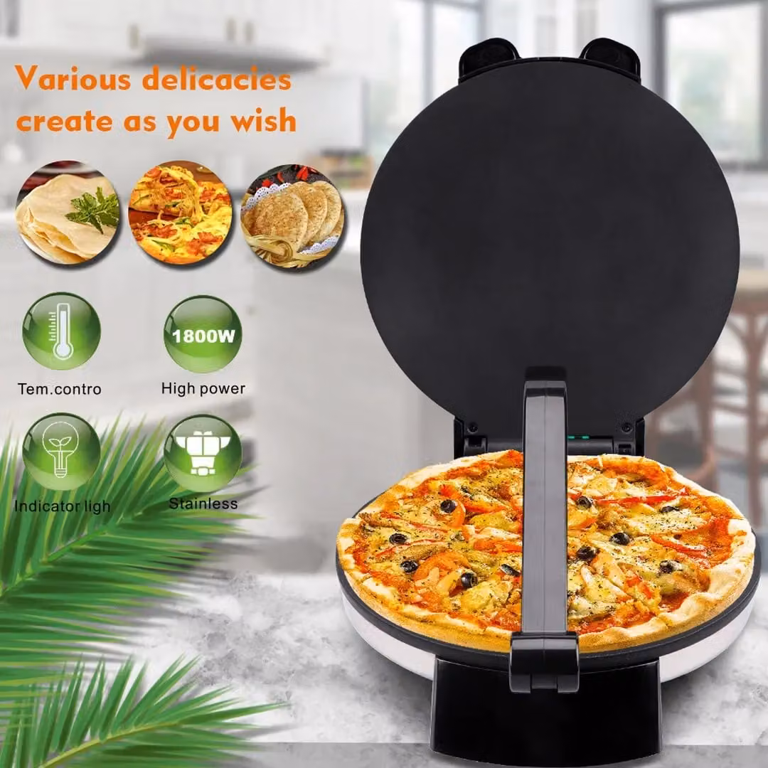 SPETLEK Electric Chapati Maker and Flat Bread Press Machine in Silver – 4
