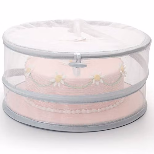 KitchenCraft Pop Up Food Cover in White, Diameter: 31 cm, Height: 15 cm – 1