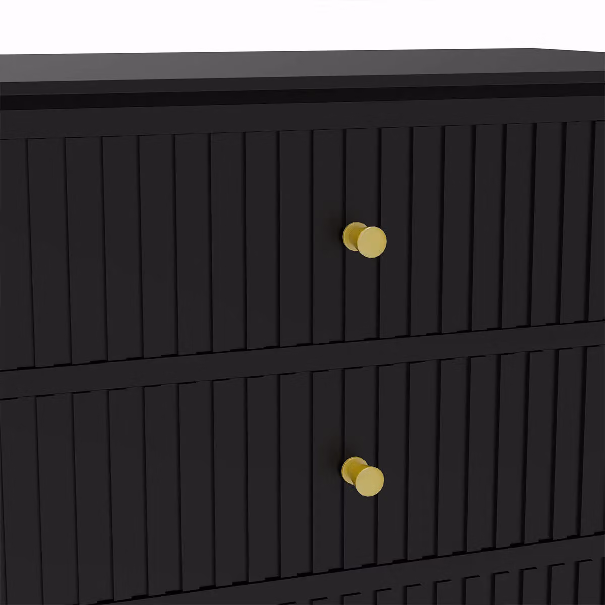 Melody Maison Hales Black 3 Drawer Chest of Drawers – 2