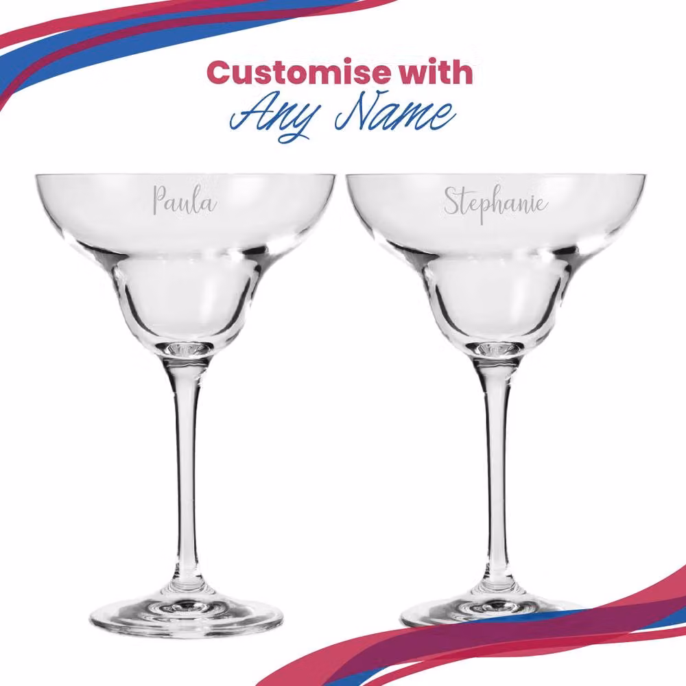 Uniqueful Personalised Crystal Infinity Margarita Cocktail Glass in Clear – 4