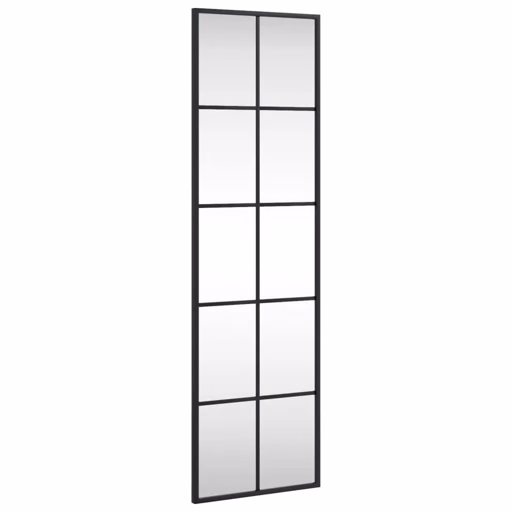 Berkfield Home Minimalist Rectangular Wall Mirror in Black, W: 30 cm, H: 100 cm – 2