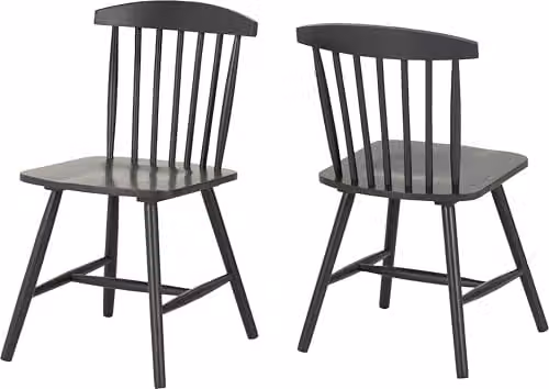 Seconique Emery Dining Chairs in Grey (Set of 2)