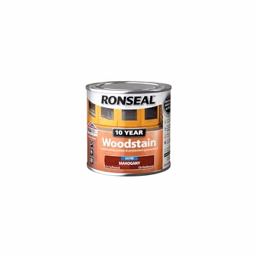 Ronseal 10 Year Woodstain Mahogany Brown 250ml