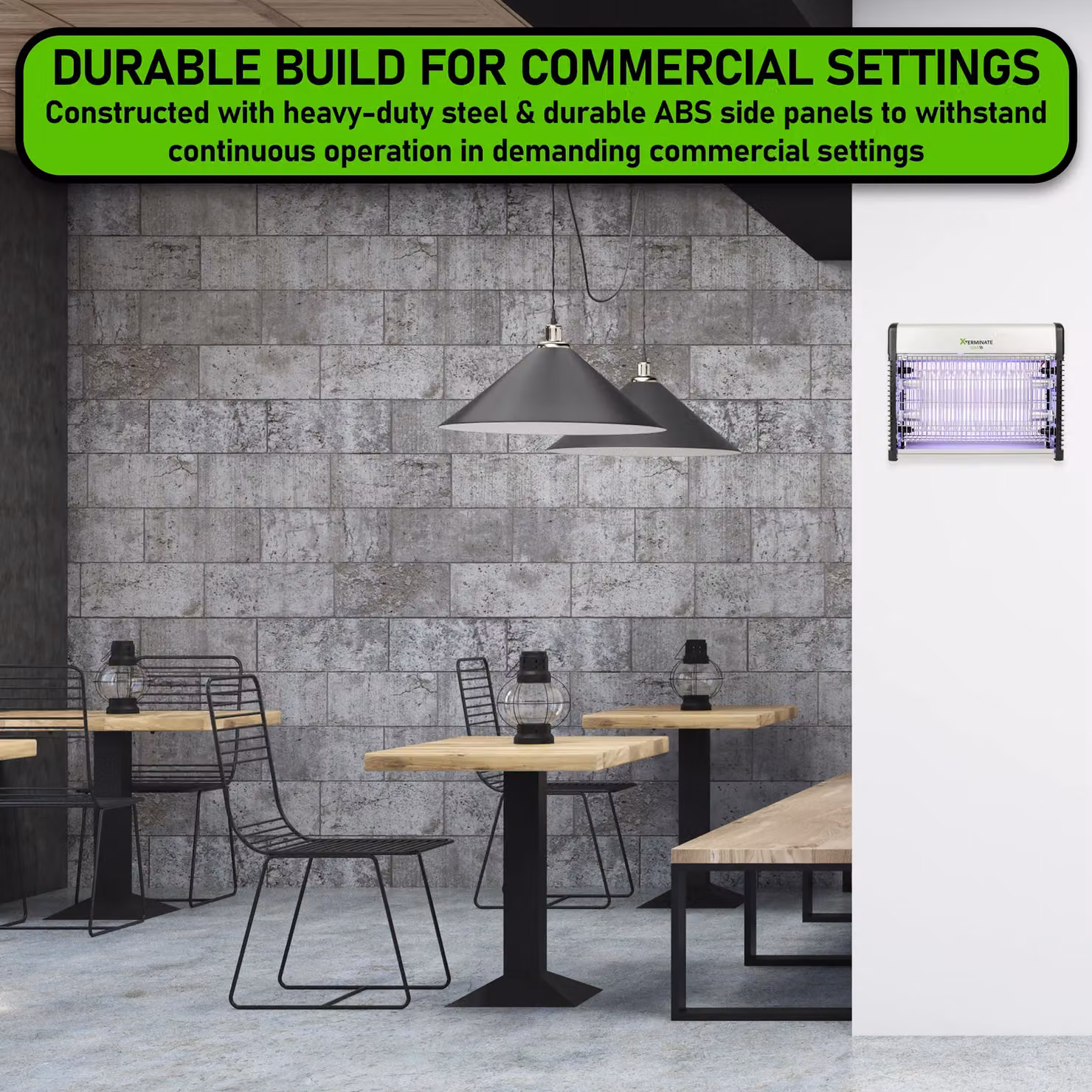 Xterminate UV LED Wall Mounted Fly Zapper Killer Unit, 16W, Silver – 4