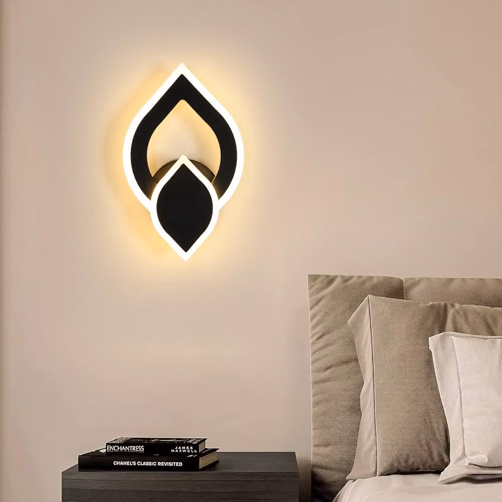 Pheashine Sleek Modern LED Wall Light, 16W, Warm White 3000K, Black – 2