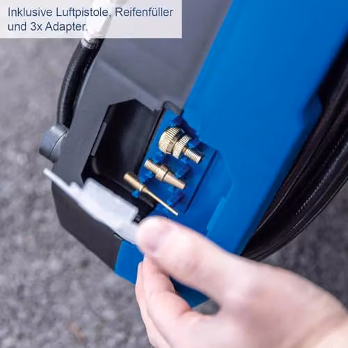 Scheppach Airforce 7 Portable Electric Air Compressor, 1100W, 8 Bar, Blue – 5