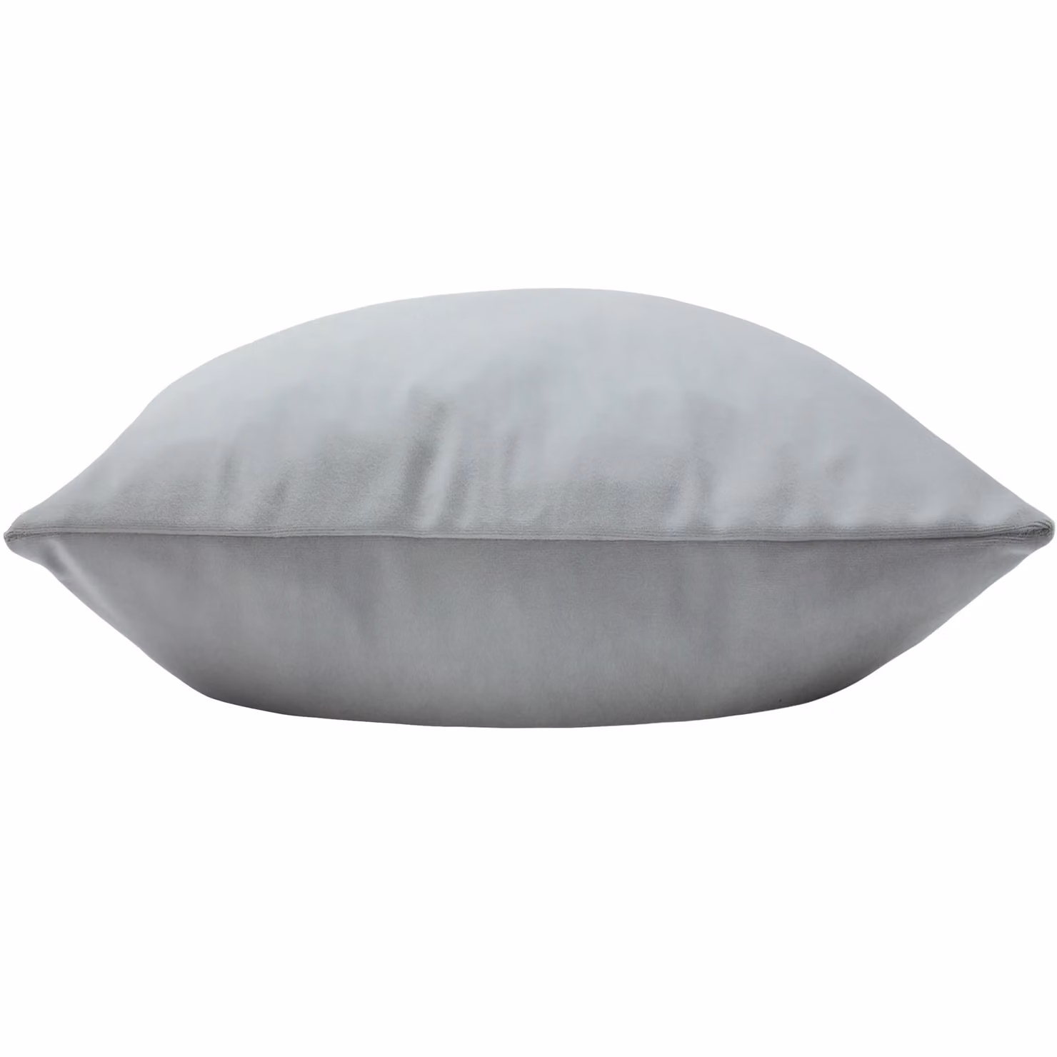 Paoletti Sunningdale Plain Velvet Square Cushion in Silver, 50 x 50 cm – 2