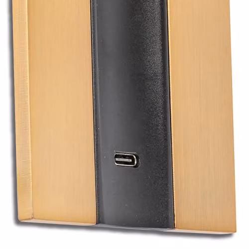 Netlighting Gabo USB C LED Reading Wall Light in Bronze with 2700K Warm White Light – 2