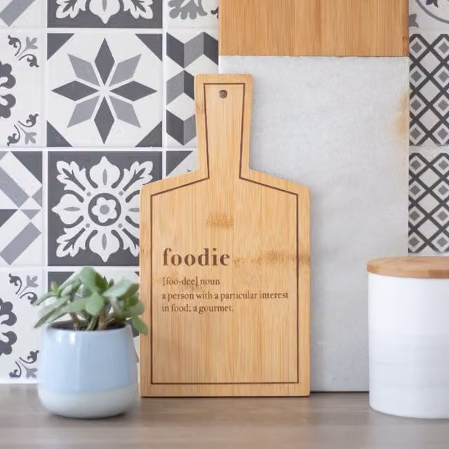 Something Different Wholesale Foodie Solid Bamboo Serving Board in Brown