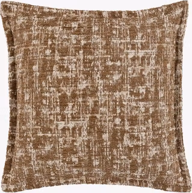 Perch & Parrow Brown Graphic Square Cushion