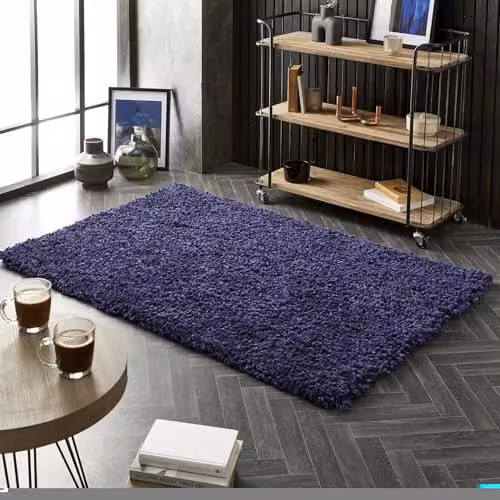 Phoenox Textiles Limited Origins Portland Navy Rug, W: 110 cm, D: 160 cm – 2