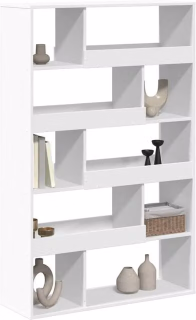 Berkfield Home Modern White Room Divider in Engineered Wood W/D/H: 100 x 33 x 156.5 cm