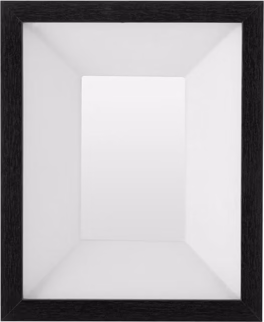 Interiors by Premier Maren 3D Box Design Single Rectangular Photo Frame, Black, W: 15.24 cm, H: 15.24 cm, D: 1.0 cm