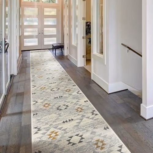 runrug Andes Beige Hallway Runner Rug, W/D/H: 60 x 180 x 0.9 cm