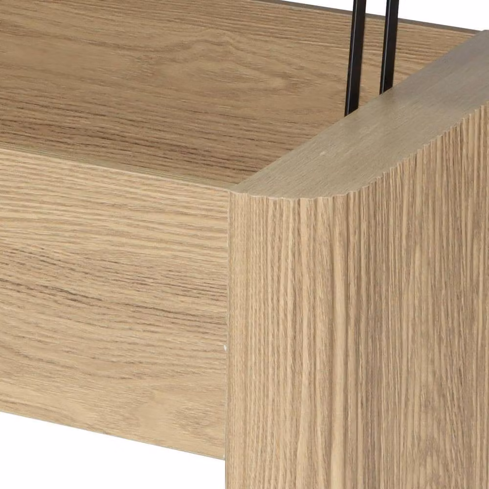 Home Source Winthorpe Lift Up Storage Coffee Table in Light Oak – 2