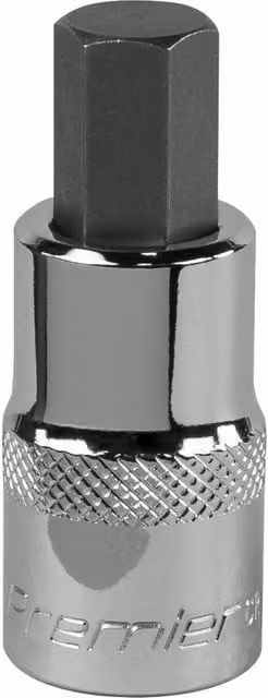 Loops 10mm Forged Hex Socket Bit 1/2 inch Square Drive Chrome Vanadium Wrench Socket in Silver and Multicolour