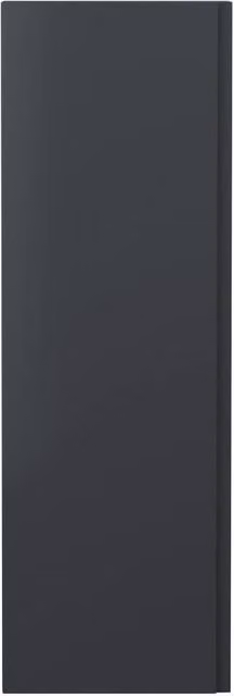 Balterley Modern Wall Mounted Bathroom Tall Unit in Matt Grey with Soft Close Hinged Doors and Internal Shelves