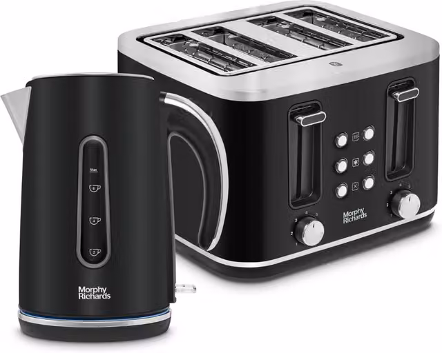 Morphy Richards Motive Kettle and Toaster Set in Black