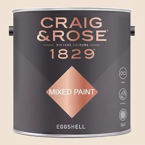 Craig & Rose 1829 Eggshell Paint in Isabelline Beige, 2.5 l