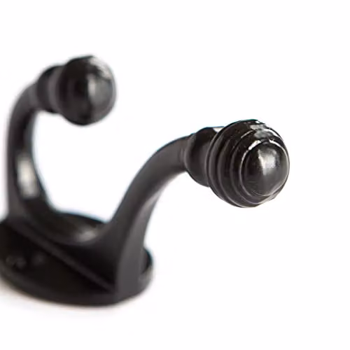 Hammer and Tongs Metal Ball End Hat and Coat Hook in Black or Gold – 2