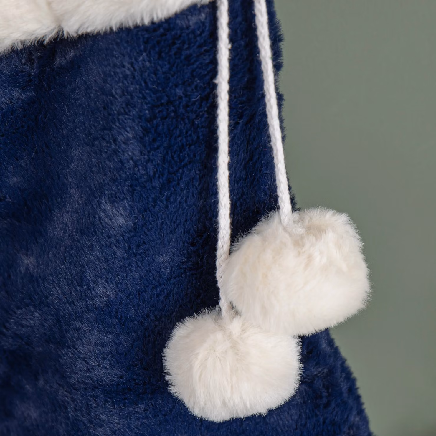 Samuel Alexander Blue and White Soft Plush Hanging Christmas Stocking – 2