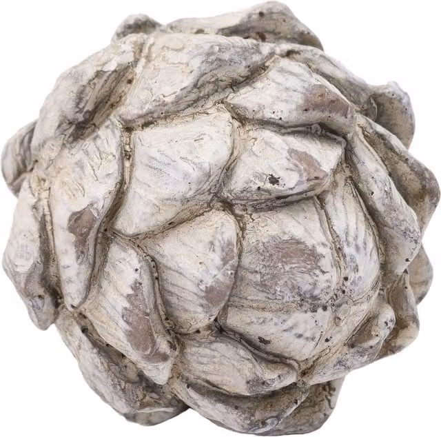 Hill Interiors Garda Artichoke Ceramic Tabletop Decoration in White Antique Floral Design
