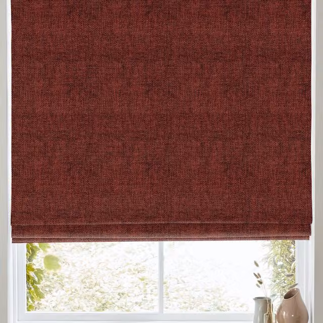 Simply Collection Lugano Made to Measure Blackout Roman Blind in Red