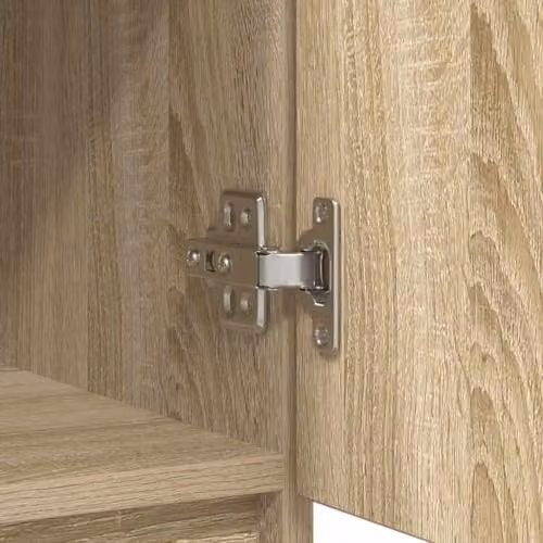 vidaXL Sideboard with Drawers in Sonoma Oak, Brown Engineered Wood, W/D/H: 71 x 35 x 84 cm – 2