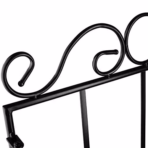 tectake 3-Tier Mosaic Stone and Metal Plant Stand, Multicolour Black and White – 2