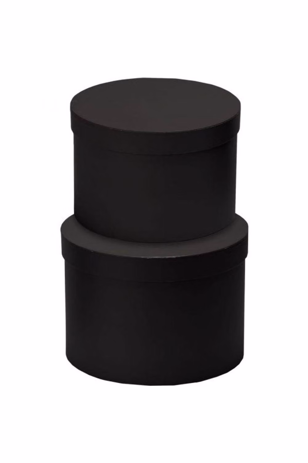 KDMD Black Hat Boxes with Lids, Set of 2 – 2