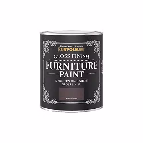 Rust-Oleum Gloss Purple Water-Based Furniture and Skirting Board Paint, 750ml – 3