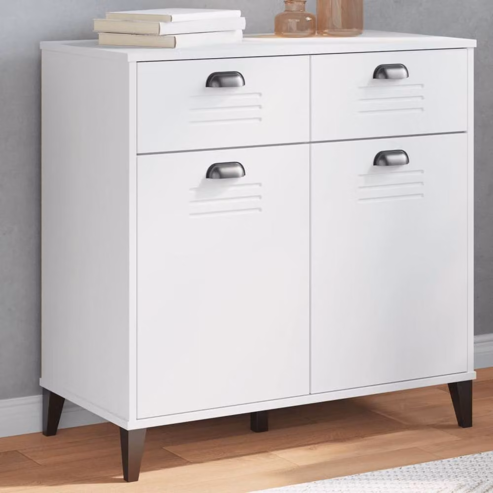 Berkfield Home VIKEN Sideboard in White, W/D/H: 80 x 40 x 80 cm – 2