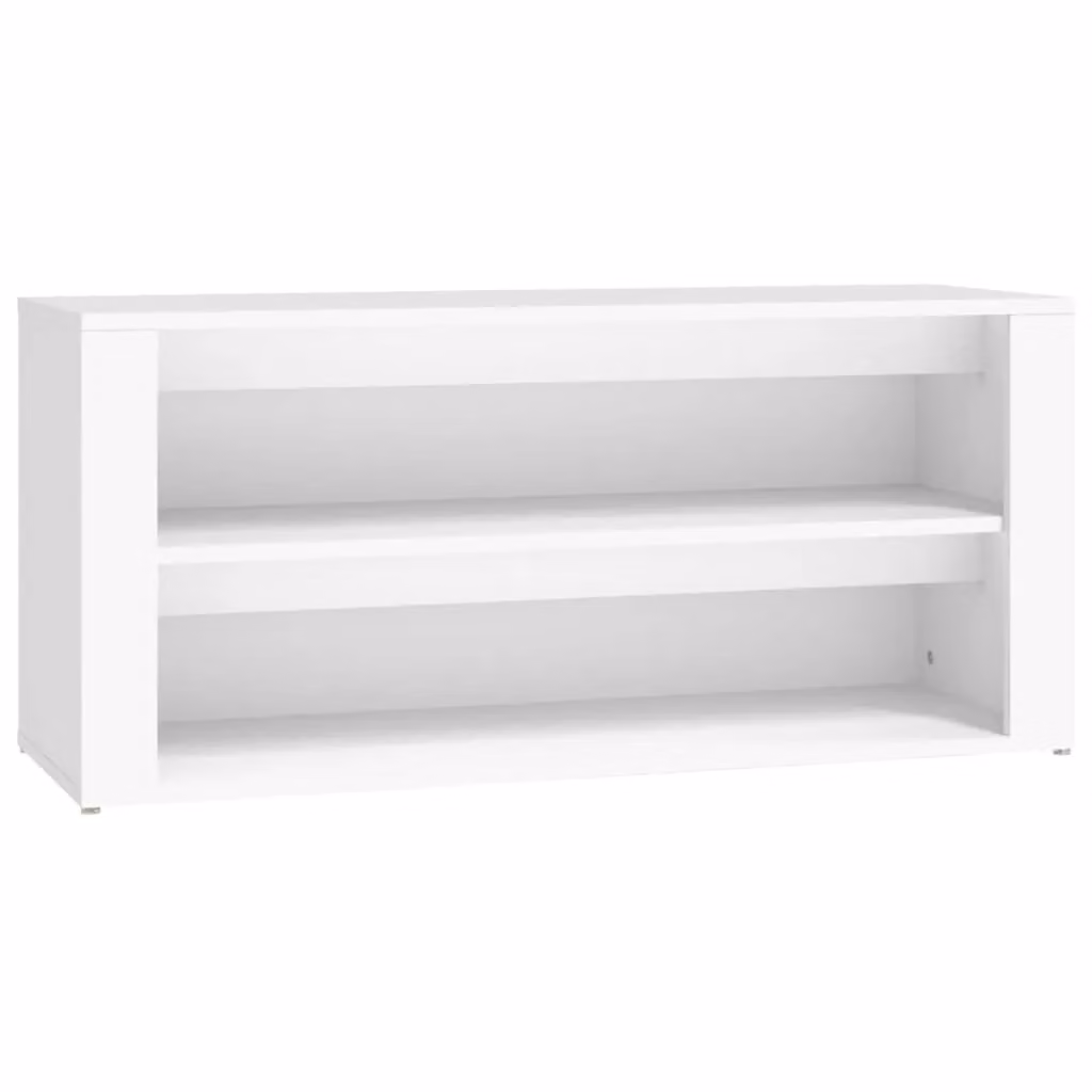 Berkfield Home White MDF Shoe Rack, W/D/H: 100 x 35 x 45 cm – 2