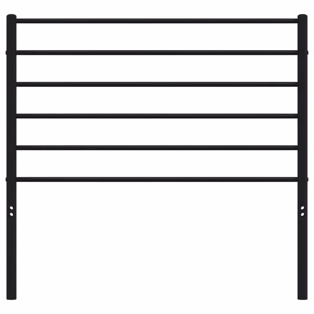 Berkfield Home Classic Metal Headboard in Black, Width: 107 cm – 3