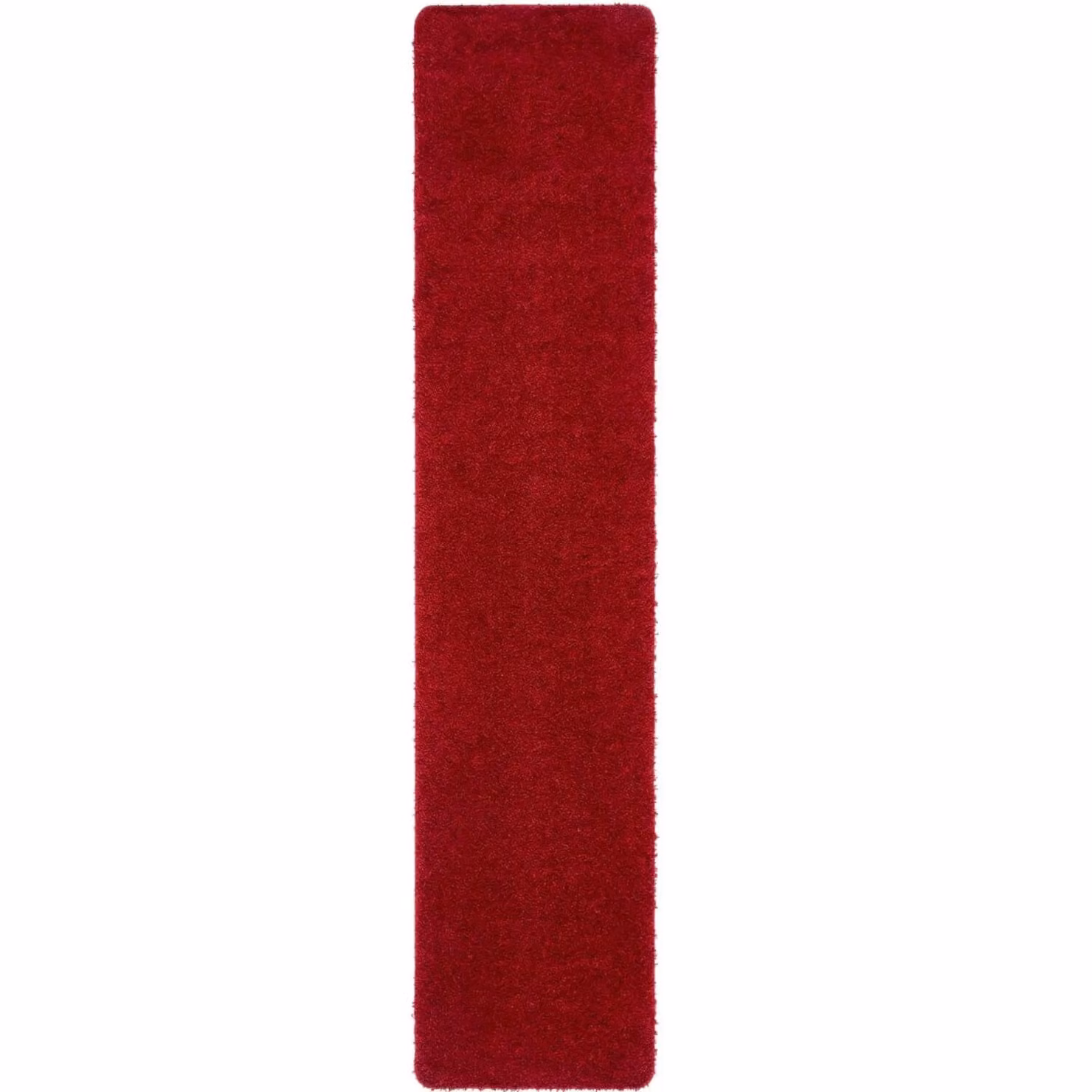 THE RUGS Red Plain Shaggy Rug, Washable, Non-Slip and Stain Resistant, W: 100 cm, D: 150 cm – 8