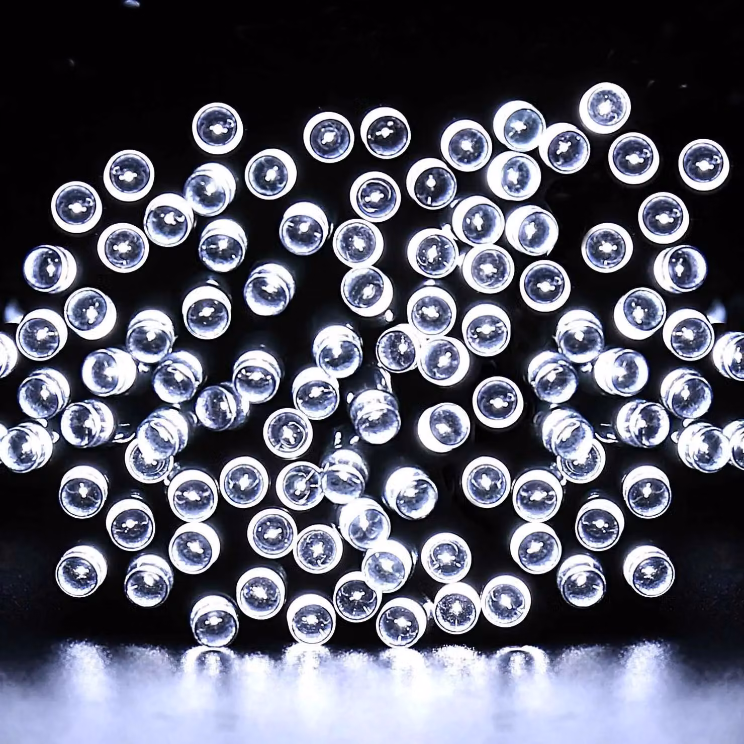 Shatchi 200 LED Cool White Battery Operated Waterproof String Lights with Timer – 9