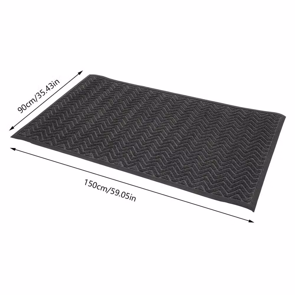 VOGREX Weatherproof Outdoor Entry Front Doormat in Grey, W/D/H: 90 x 150 cm – 2
