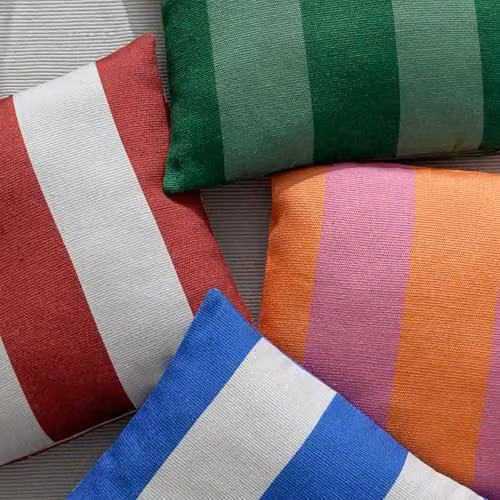 Furn Deck Stripe Woven Outdoor Cushion, Red and White, W/D/H: 59 x 59 x 59 cm – 5