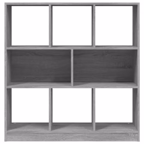 vidaXL Book Cabinet in Grey Sonoma, W/D/H: 97.5 x 29.5 x 100 cm, Engineered Wood – 4