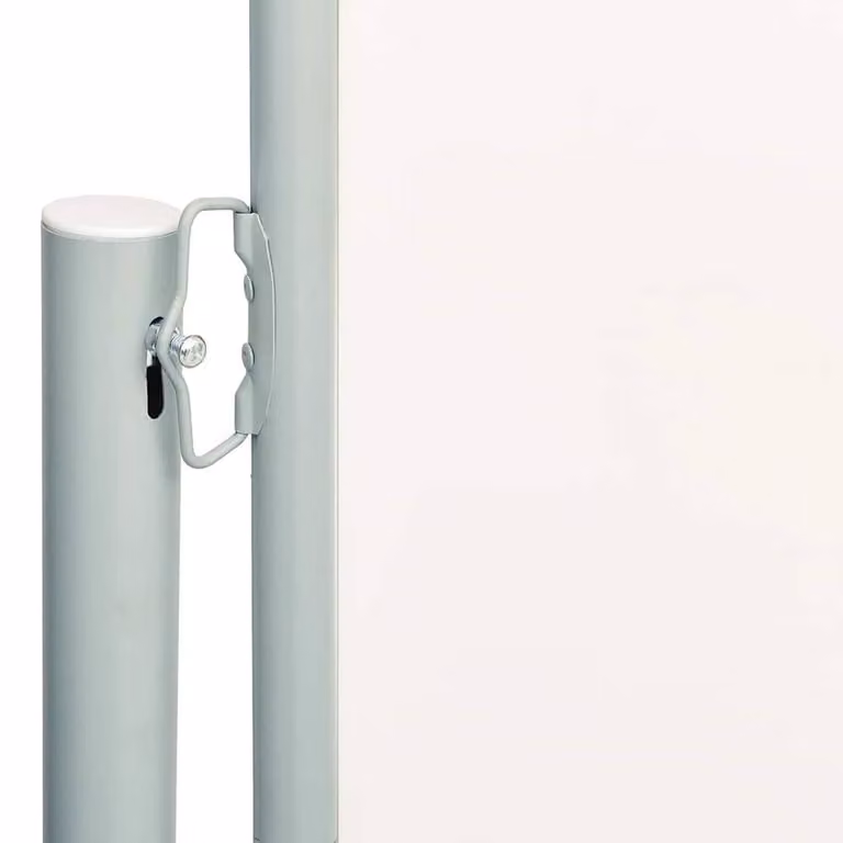 Berkfield Home Retractable Side Awning in Beige with Steel Frame and Polyester Fabric, W/H: 600 x 180 cm