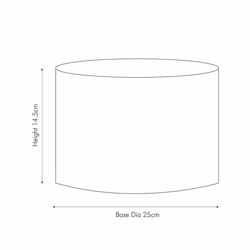 Ruma Sage Green Cylinder Fabric Lampshade for Table and Floor Lamps, Diameter: 25.4 cm – 5