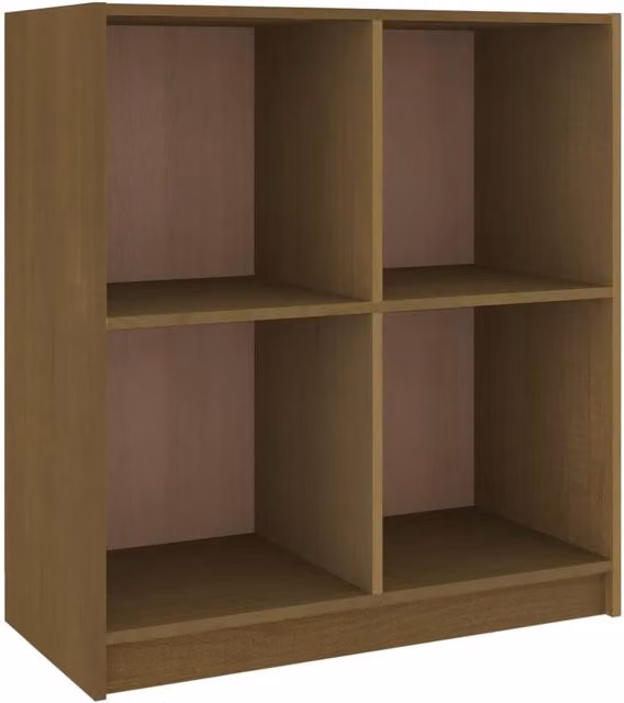 Berkfield Home Modern Solid Pinewood Sideboard in Honey Brown, W/D/H: 70 x 33 x 76 cm