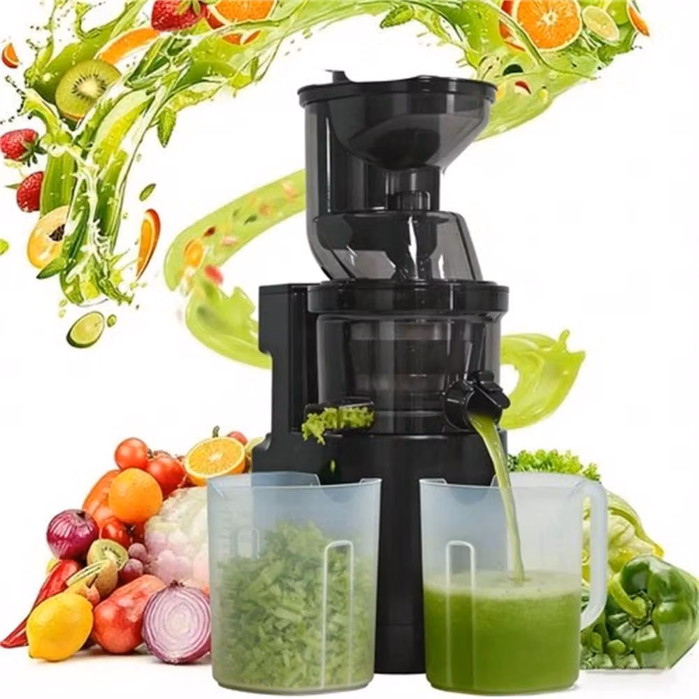 Nordara Black Slow Masticating Electric Juicer Machine with Dishwasher Safe Parts – 6