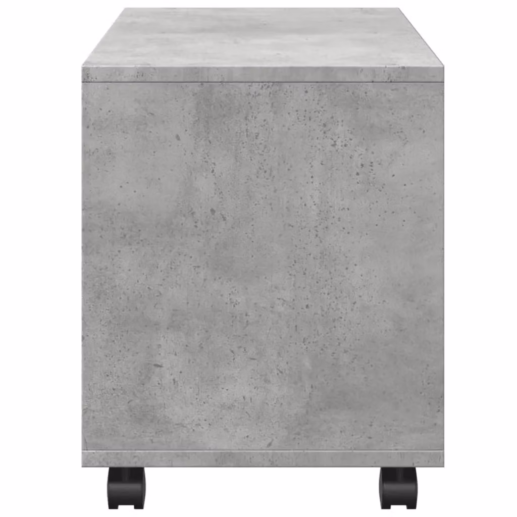 vidaXL Rolling Cabinet in Concrete Grey, Engineered Wood, W/D/H: 72 x 33 x 42.5 cm – 3