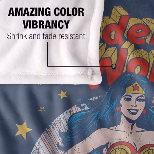 Warner Bros. Justice League At Your Service Silky Touch Super Soft Fleece Throw Blanket, Multicolour, W/H: 127.0 x 152.4 cm – 3