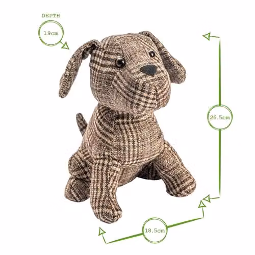 Nicola Spring Cat and Dog Door Stops, Pack of 2, Brown, H 26.5 cm x W 19 cm – 2