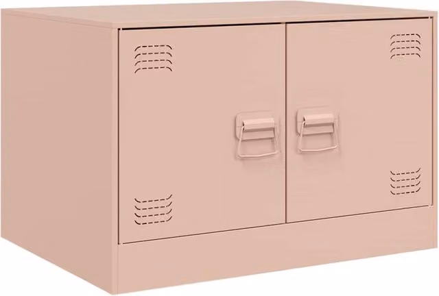Berkfield Home Pink Metal Coffee Table W/D/H: 67 x 50 x 44 cm