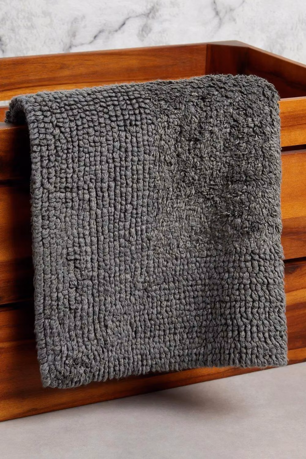 Panda London Antibacterial Bamboo and Cotton Bath Rug in Dark Grey – 3